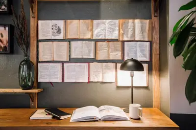 Bibliothèque dans l'appartement