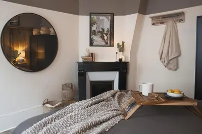 Un ou plusieurs lits dans un hébergement de l'établissement Tejo - 1 chambre à Montorgueil