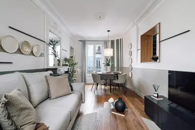 Coin salon dans l'établissement Dolmaci - 1 chambre à Charonne