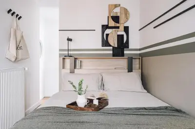Un ou plusieurs lits dans un hébergement de l'établissement Dolmaci - 1 chambre à Charonne