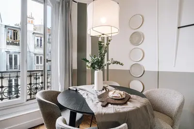 Coin salon dans l'établissement Dolmaci - 1 chambre à Charonne