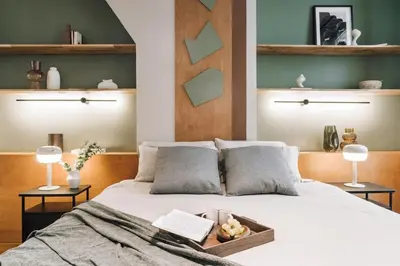 Un ou plusieurs lits dans un hébergement de l'établissement Cadde - 1 chambre à Halles