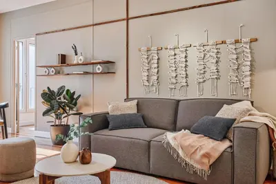 Coin salon dans l'établissement Oliva - 3 chambres à Trocadéro