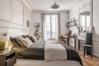 Un ou plusieurs lits dans un hébergement de l'établissement Turlure - 1 chambre à Montmartre