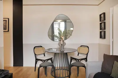 Coin salon dans l'établissement Ternes - 1 chambre à Ternes