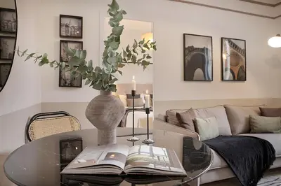 Coin salon dans l'établissement Ternes - 1 chambre à Ternes