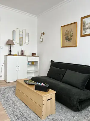 Coin salon dans l'établissement Nouveau Appartement 2p parisien