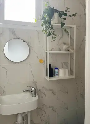 Salle de bains dans l'établissement Nouveau Appartement 2p parisien