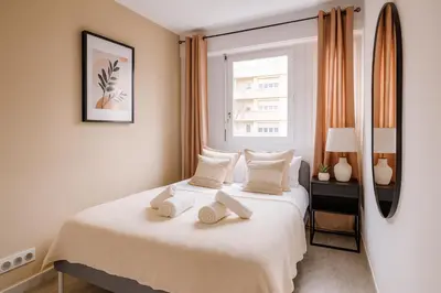 Un ou plusieurs lits dans un hébergement de l'établissement Beautiful Flat in Levallois