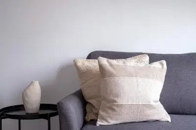 Coin salon dans l'établissement Beautiful Flat in Levallois