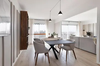 Coin salon dans l'établissement Nation - 2 chambres et balcon à Charonne