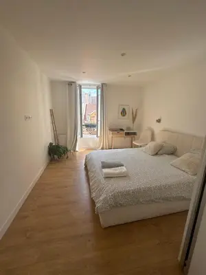 Un ou plusieurs lits dans un hébergement de l'établissement Apartamento sol y luna