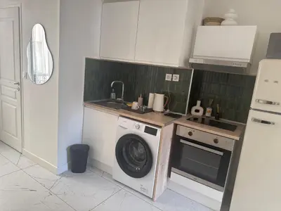 Cuisine ou kitchenette dans l'établissement Apartamento sol y luna