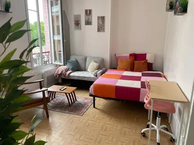 Un ou plusieurs lits dans un hébergement de l'établissement Petit cocon au nord de Paris