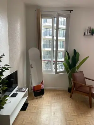 Télévision ou salle de divertissement dans l'établissement Petit cocon au nord de Paris