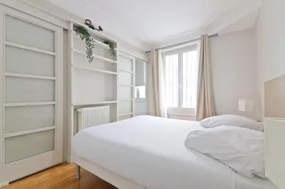 Un ou plusieurs lits dans un hébergement de l'établissement 1 Bedroom Apartment - Monge With NetFlix