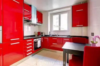 Cuisine ou kitchenette dans l'établissement Confort parisien pour 6 - Grands Boulevards
