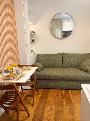 Coin salon dans l'établissement Modern & Chic Studio Paris 17- Perfect Location