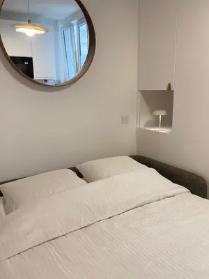 Un ou plusieurs lits dans un hébergement de l'établissement Modern & Chic Studio Paris 17- Perfect Location