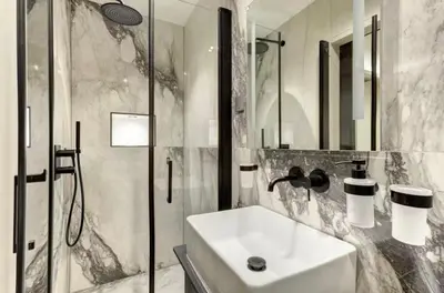 Salle de bains dans l'établissement Elegant flat - 2BR-6P