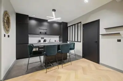 Cuisine ou kitchenette dans l'établissement Elegant flat - 2BR-6P