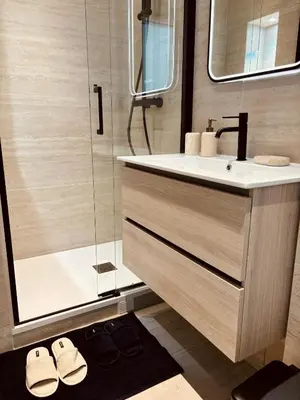 Salle de bains dans l'établissement Le Penthouse Bourdonnais L
