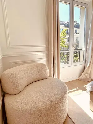 Coin salon dans l'établissement Le Penthouse Bourdonnais L