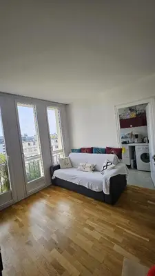 Un ou plusieurs lits dans un hébergement de l'établissement Paris 16eme vista a la torre eiffel
