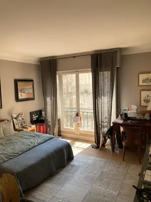 Un ou plusieurs lits dans un hébergement de l'établissement Appartement familial 140m2, vue Seine, 4 chambres