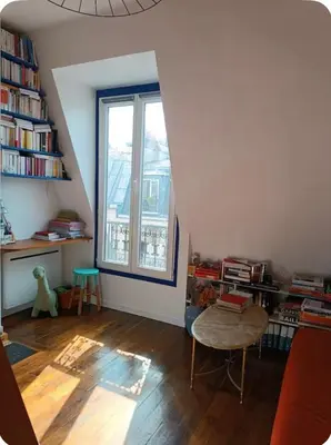 Coin salon dans l'établissement Appartement, Paris Montmartre