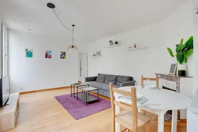 Plan de l'établissement Bright Apartment 1BR 2P – St Ouen