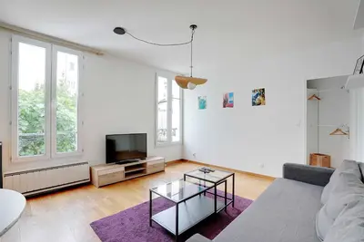 Plan de l'établissement Bright Apartment 1BR 2P – St Ouen