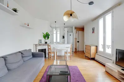 Plan de l'établissement Bright Apartment 1BR 2P – St Ouen