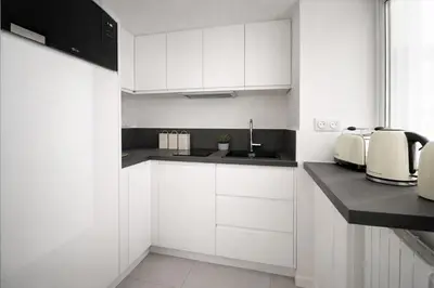 Cuisine ou kitchenette dans l'établissement Elegant Studio au 15eme