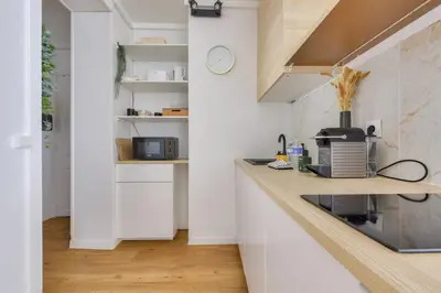 Cuisine ou kitchenette dans l'établissement Studio Chic & Bohème aux Portes de Paris