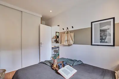 Un ou plusieurs lits dans un hébergement de l'établissement Haria - 1 chambre à Pasteur