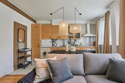 Cuisine ou kitchenette dans l'établissement Haria - 1 chambre à Pasteur