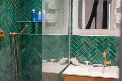 Salle de bains dans l'établissement Appartement cosy au cœur du Marais