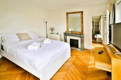 Un ou plusieurs lits dans un hébergement de l'établissement Appartement Cosy Corner - Welkeys