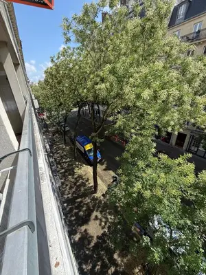Jardin de l'établissement Appartement Brochant Batignolles Paris