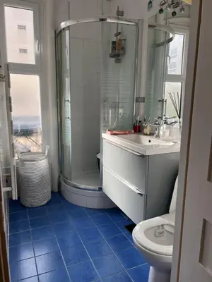 Salle de bains dans l'établissement Cosy Appartement