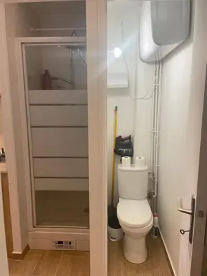 Salle de bains dans l'établissement Charmant studio dans le Haut Marais