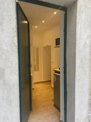 Cuisine ou kitchenette dans l'établissement Charmant studio dans le Haut Marais