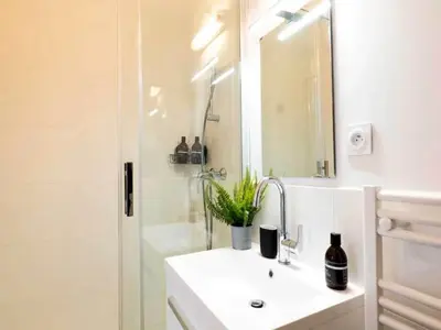 Salle de bains dans l'établissement Cosy Studio 2p Le Marais