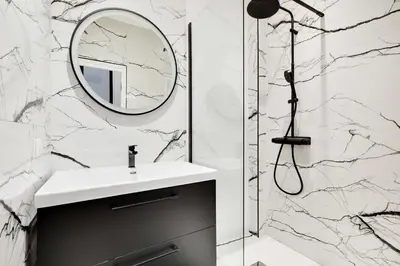 Salle de bains dans l'établissement Authentique Apartment - 1BR- 2P- Voltaire