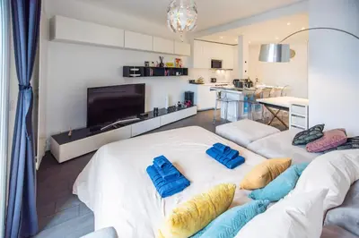 Cuisine ou kitchenette dans l'établissement Appartement cosy&design climatisation Montparnasse