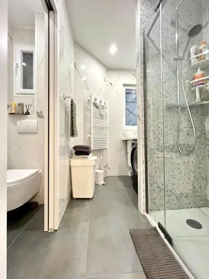 Salle de bains dans l'établissement Exceptional apartment in the heart of Paris