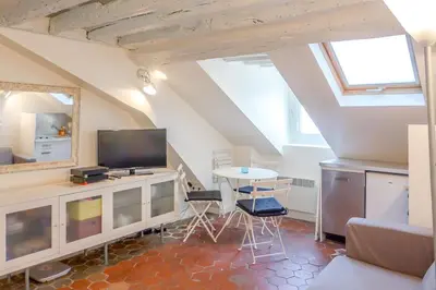 Télévision ou salle de divertissement dans l'établissement Saint Paul, rue Pavee, duplex - ID 1049