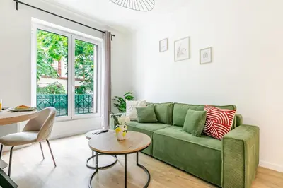 Coin salon dans l'établissement Appartement 2 Chambre Bercy Vincennes