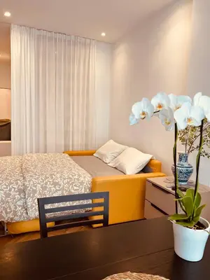 Un ou plusieurs lits dans un hébergement de l'établissement Cozy Paris Flat near Saint-Germain & Luxembourg Gardens